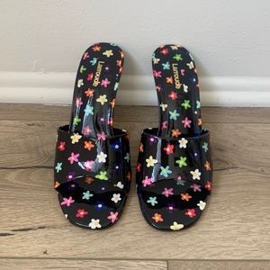 Perfect condition floral Larroude heels!